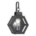 Quintiesse - Zunanja stenska svetilka HEATH S 1xE27/60W/230V IP44 črna