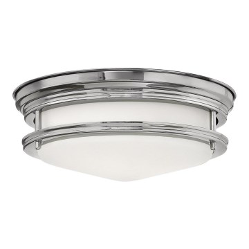 Quintiesse - Zunanja stropna svetilka HADRIAN 2xE27/40W/230V premer 27,8 cm IP44 sijajni krom