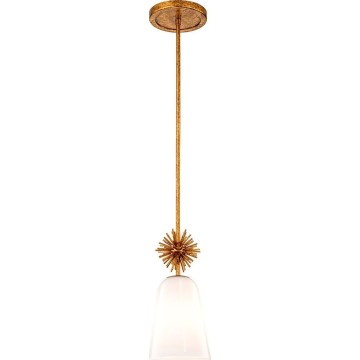 Quoizel - Lestenec na drogu STARING 1xE27/40W/230V pr. 18,4 cm zlata/patina/bela