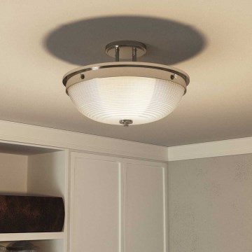 Quoizel - Nadgradni lestenec MANTLE 2xE27/60W/230V sijajni krom