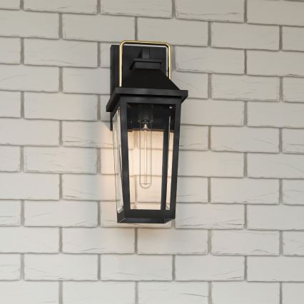 Quoizel - Zunanja stenska svetilka BUCKLEY 1xE27/40W/230V IP44 črna