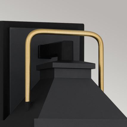 Quoizel - Zunanja stenska svetilka BUCKLEY S 1xE27/40W/230V IP44 črna