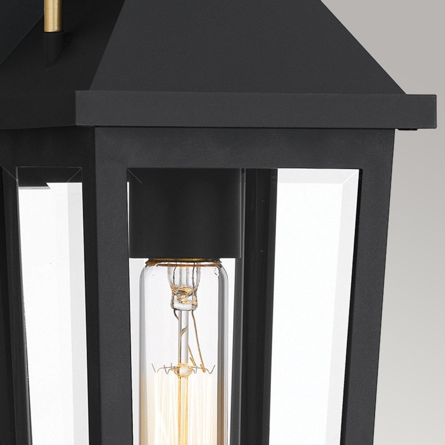 Quoizel - Zunanja stenska svetilka BUCKLEY S 1xE27/40W/230V IP44 črna