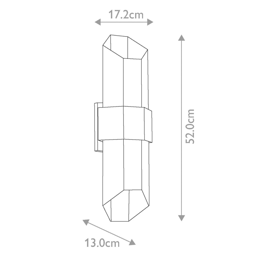 Quoizel - LED Zunanja svetilka CHASM 2xLED/9,5W/230V IP44