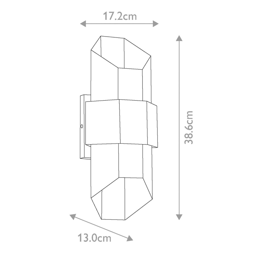 Quoizel - LED Zunanja stenska svetilka CHASM 2xLED/5,5W/230V IP44