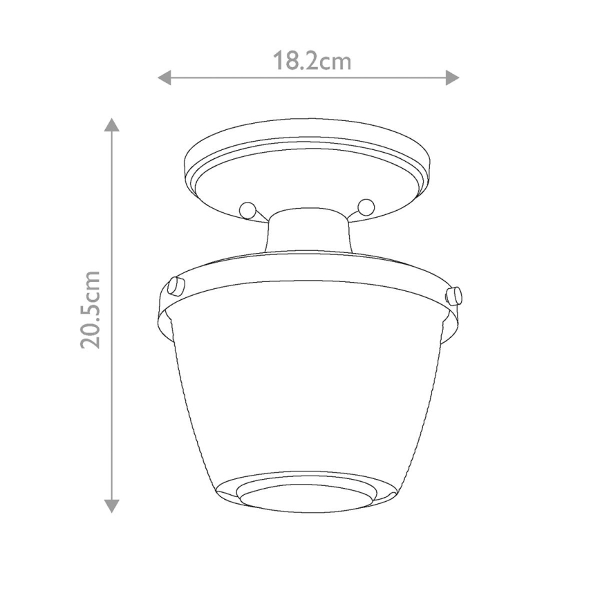 Quoizel - Kopalniška stropna svetilka DUBLIN 1xE27/40W/230V IP44 sijajni krom