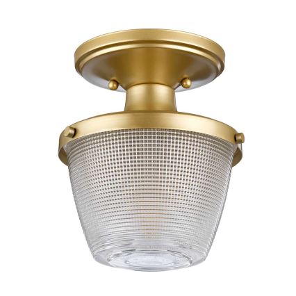 Quoizel - Kopalniška stropna svetilka DUBLIN 1xE27/40W/230V IP44 zlata