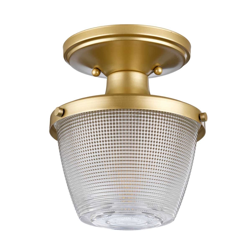 Quoizel - Kopalniška stropna svetilka DUBLIN 1xE27/40W/230V IP44 zlata