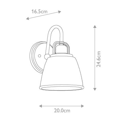 Quoizel - LED Kopalniška stenska svetilka DUBLIN 1xG9/3W/230V IP44 sijajni krom