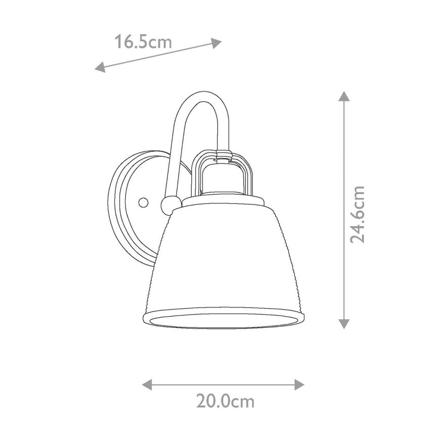 Quoizel - LED Kopalniška stenska svetilka DUBLIN 1xG9/3W/230V IP44 sijajni krom