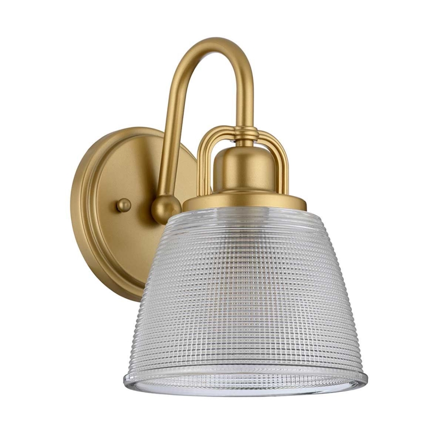Quoizel - LED Kopalniška stenska svetilka DUBLIN 1xG9/3W/230V IP44 zlata