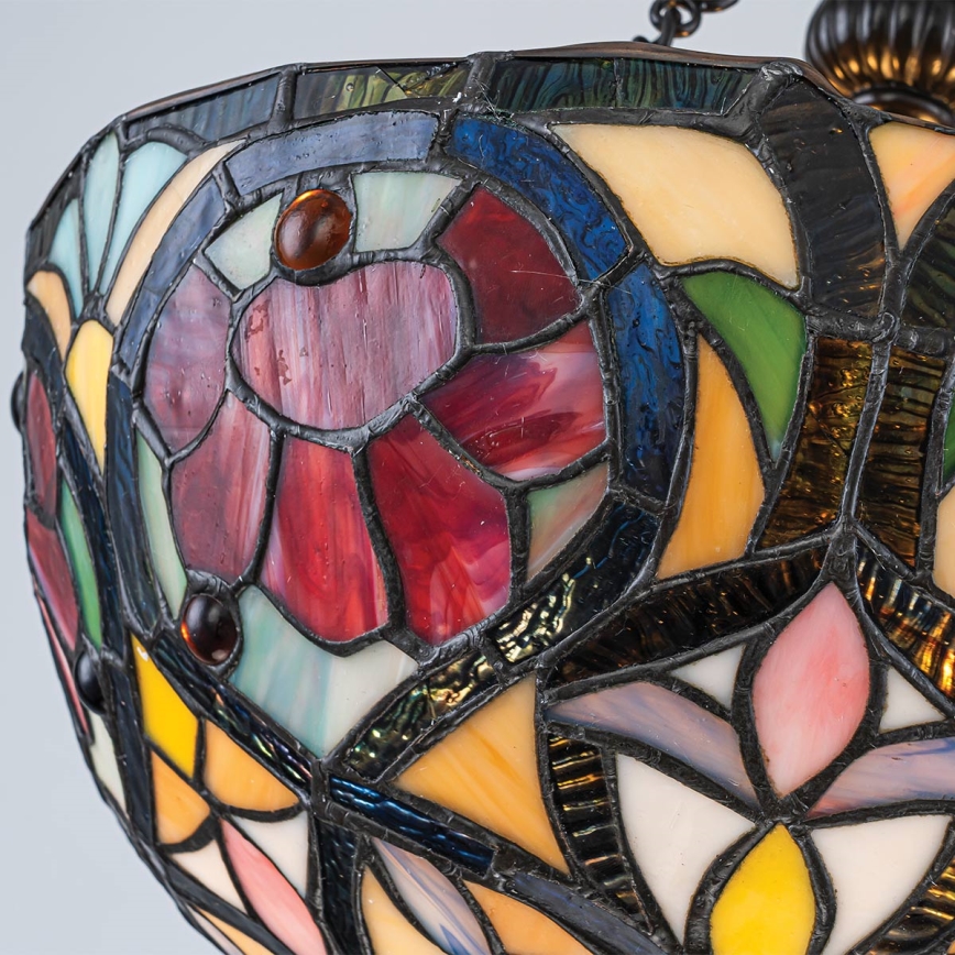 Quoizel - Pritrjen Tiffany lestenec LARISSA, 2x E27/60W/230V, premer 35 cm