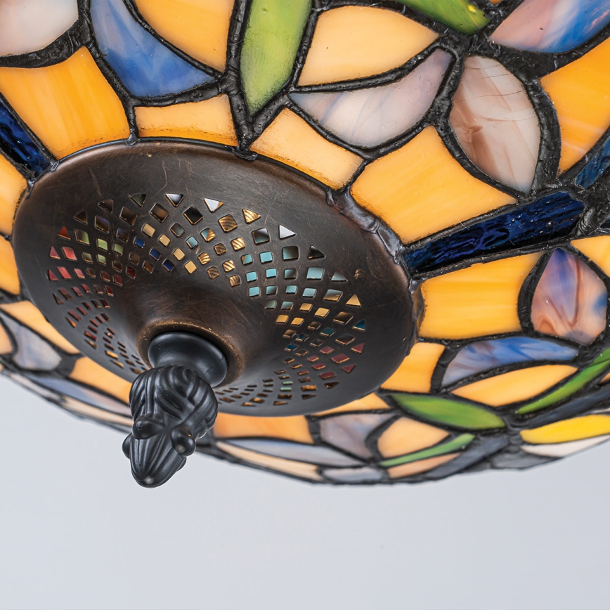 Quoizel - Pritrjen Tiffany lestenec LARISSA, 2x E27/60W/230V, premer 35 cm