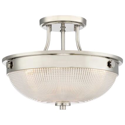 Quoizel - Nadgradni lestenec MANTLE 2xE27/60W/230V sijajni krom