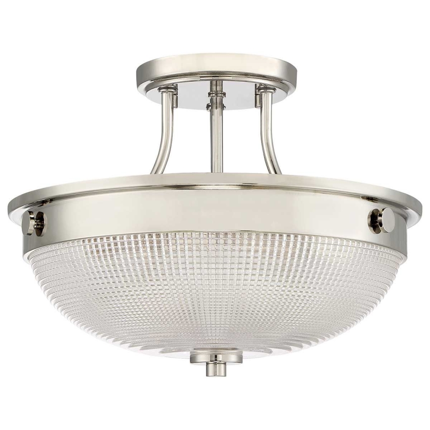 Quoizel - Nadgradni lestenec MANTLE 2xE27/60W/230V sijajni krom