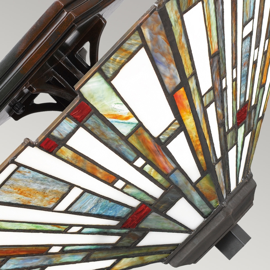 Quoizel - Stropno svetilo Tiffany MAYBECK 2xE27/60W/230V