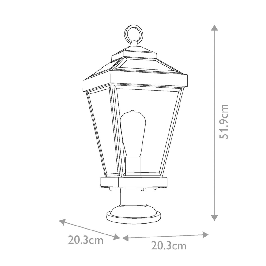 Quoizel - Zunanja svetilka RAVINE 1xE27/60W/230V IP44 rjava