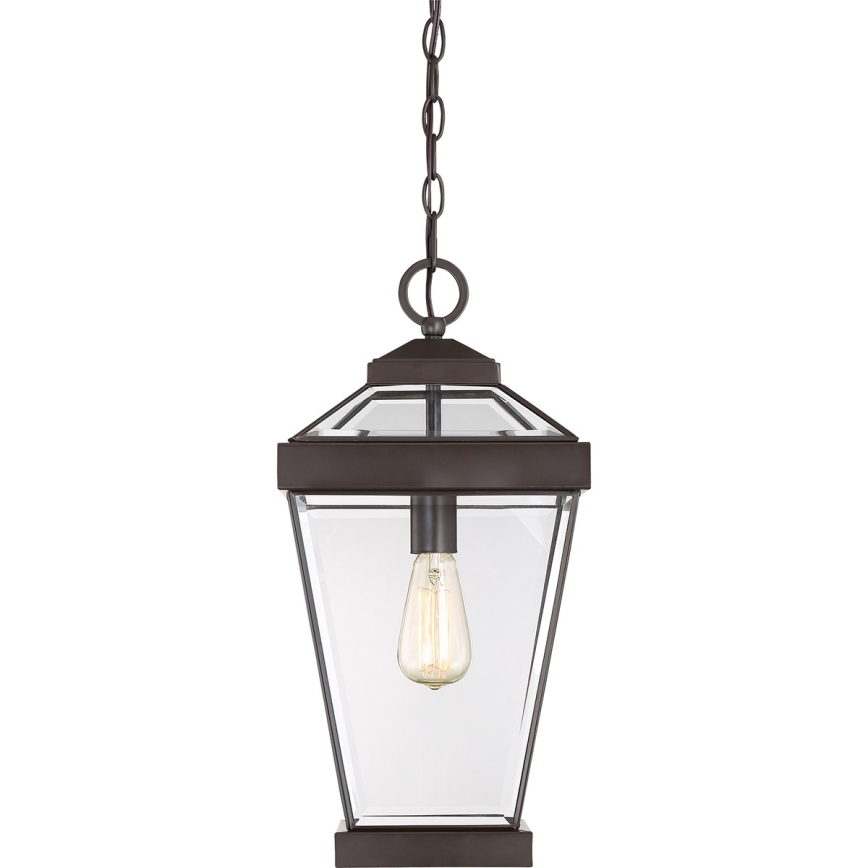 Quoizel - Zunanji lestenec na verigi RAVINE 1xE27/60W/230V IP23 rjava