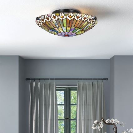 Quoizel - Stropna svetilka WATKINS 2xE27/60W/230V pr. 42 cm