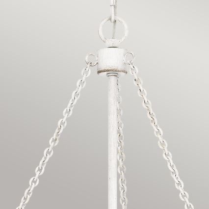 Quoizel - Lestenec na verigi WAYLON 4xE27/60W/230V premer 50,4 cm rjav/bel