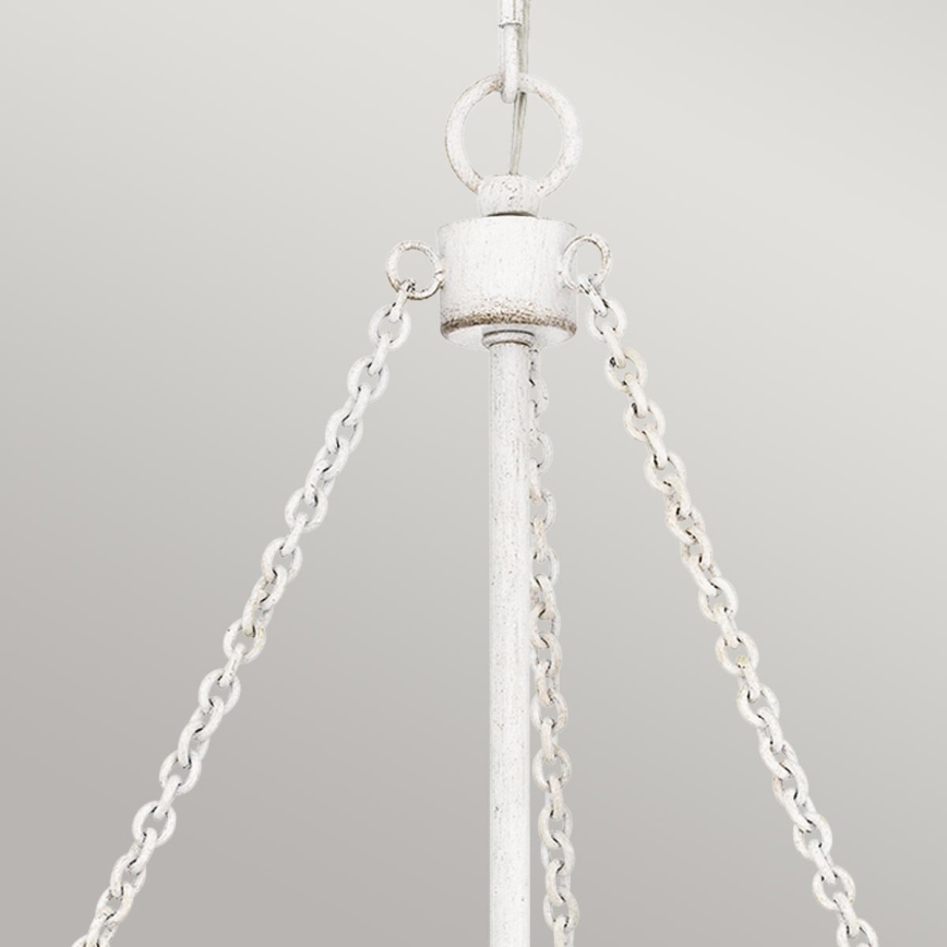 Quoizel - Lestenec na verigi WAYLON 4xE27/60W/230V premer 50,4 cm rjav/bel