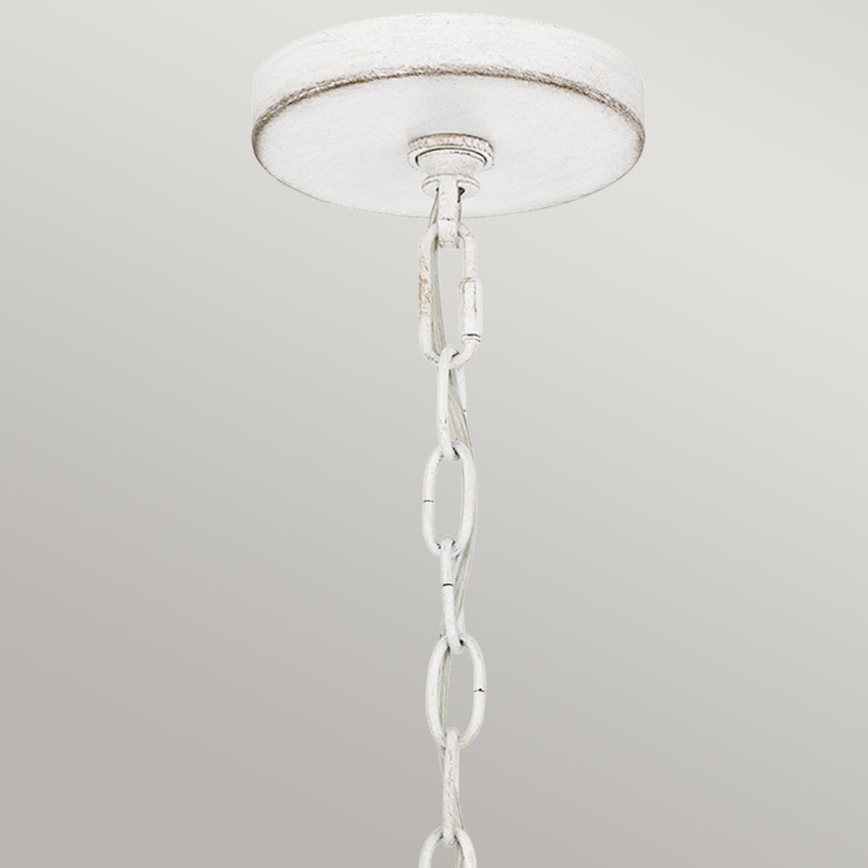 Quoizel - Lestenec na verigi WAYLON 4xE27/60W/230V premer 50,4 cm rjav/bel