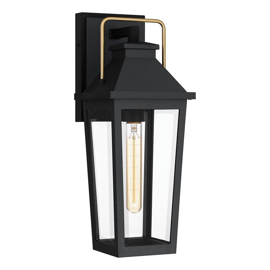 Quoizel - Zunanja stenska svetilka BUCKLEY 1xE27/40W/230V IP44 črna