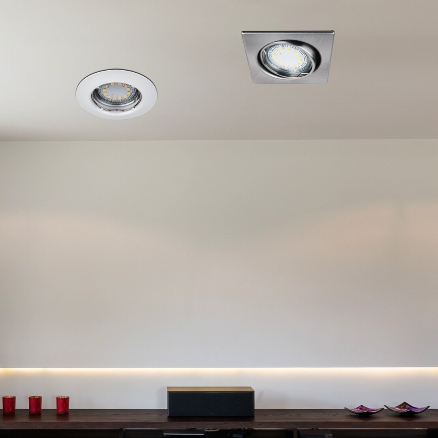 Rabalux - KOMPLET 3x LED vgradnih stropnih svetilk 1x GU10/3W/230V IP40