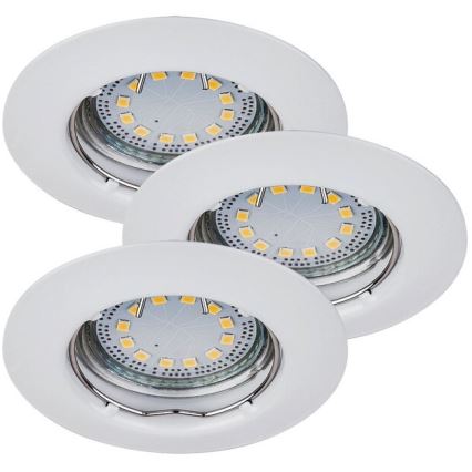 Rabalux - SET 3xLED Vgradna svetilka 3xGU10/3W/230V IP40