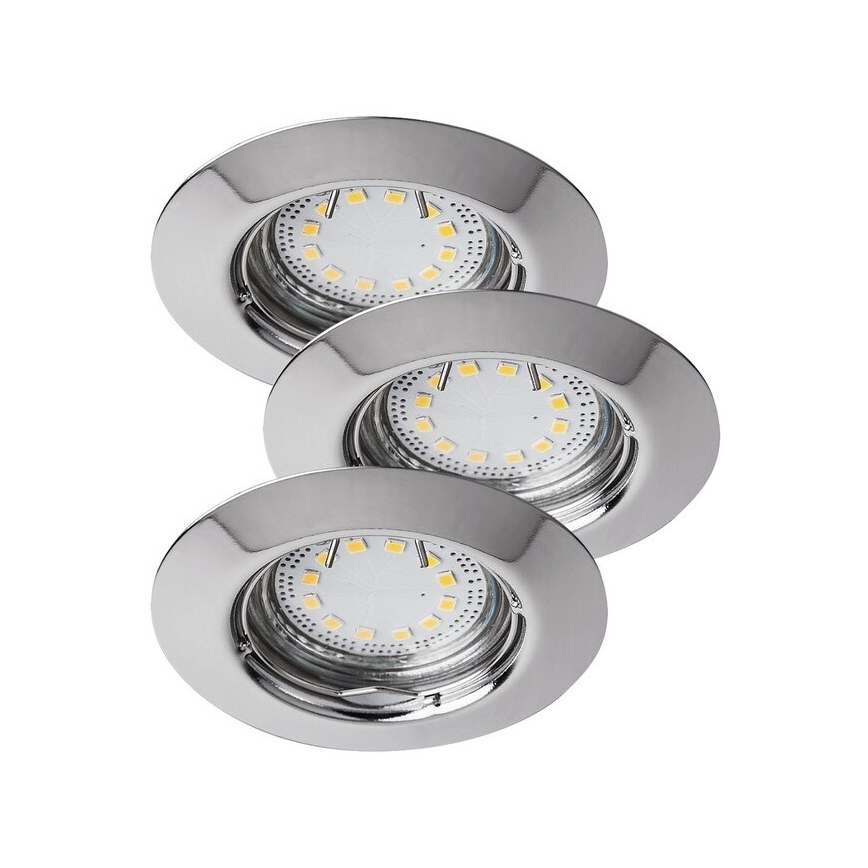 Rabalux - SET 3xLED Kopalniška vgradna svetilka 3xGU10/3W/230V IP44