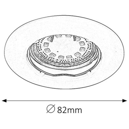 Rabalux - SET 3xLED Vgradna svetilka 3xGU10/3W/230V IP40