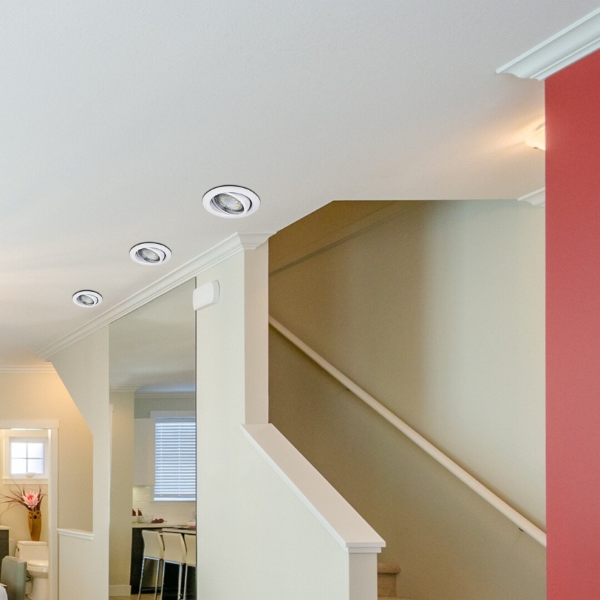 Rabalux - KOMPLET 3xLED vgradnih stropnih svetilk 1xGU10/3W/230V IP40