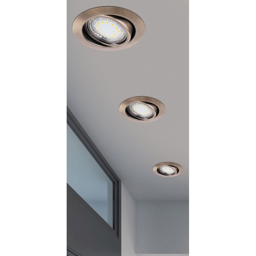 Rabalux 1051 - KOMPLET 3x LED Vgradna svetilka LITE 3xGU10-LED/3W/230V