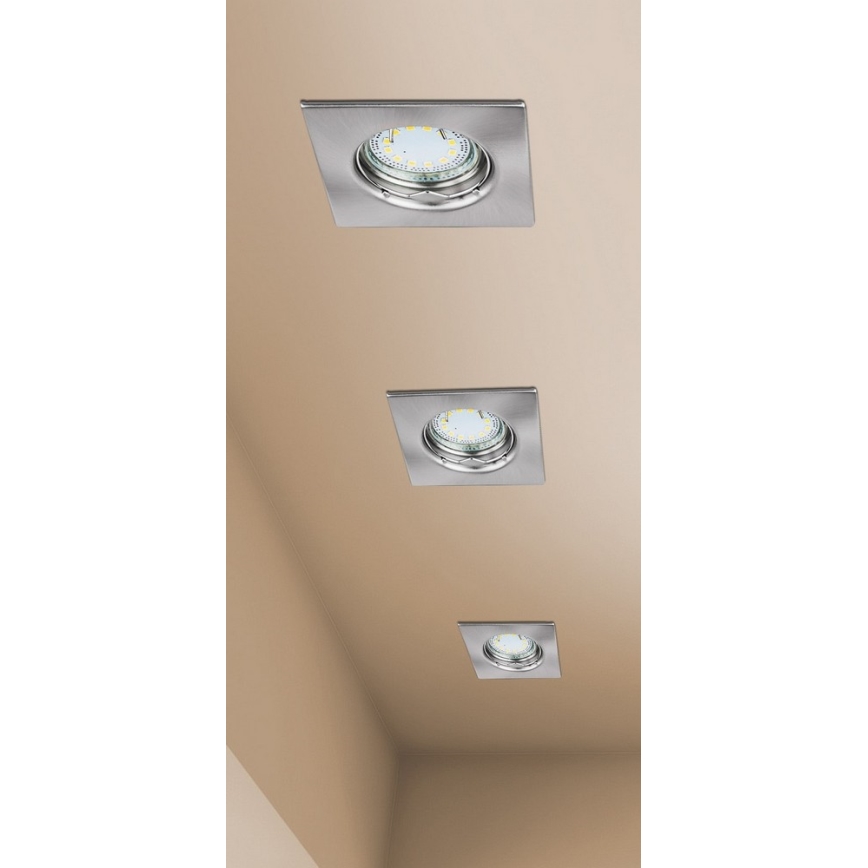 Rabalux 1054 - KOMPLET 3x LED Vgradna svetilka LITE 3xGU10-LED/3W/230V