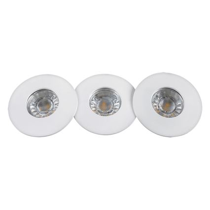 Rabalux 1078 - KOMPLET 3x LED Kopalniška vgradna svetilka RANDY 3xLED/4W/230V