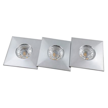 Rabalux 1079 - KOMPLET 3x LED Kopalniška vgradna svetilka RANDY 3xLED/4W/230V
