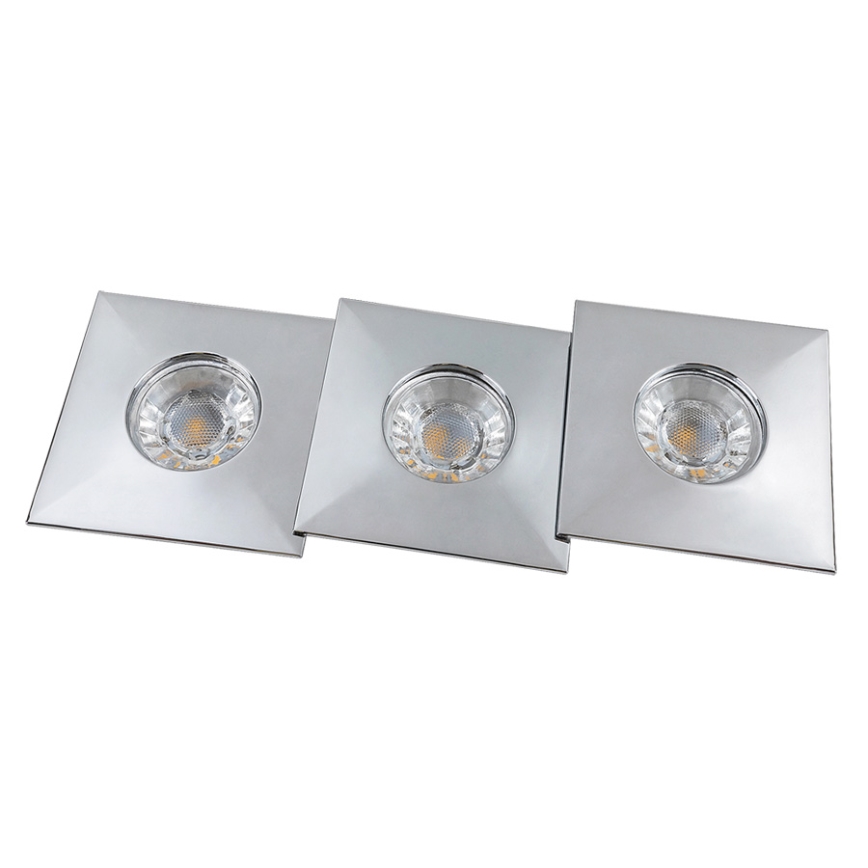 Rabalux 1079 - KOMPLET 3x LED Kopalniška vgradna svetilka RANDY 3xLED/4W/230V