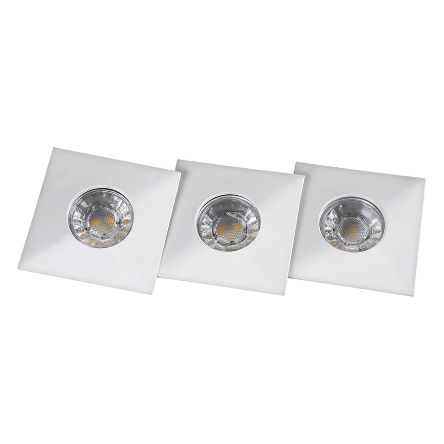 Rabalux 1080 - KOMPLET 3x LED Kopalniška vgradna svetilka RANDY 3xLED/4W/230V