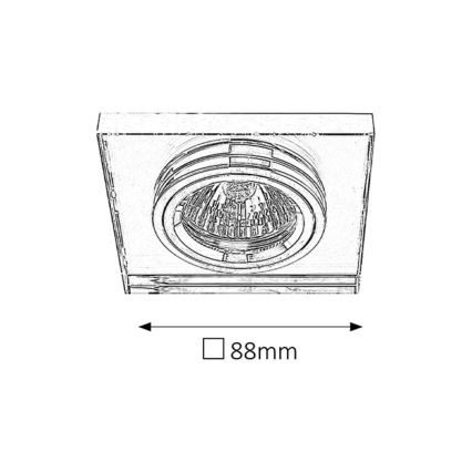 Rabalux - Vgradna svetilka 1xGU5,3/50W/12V
