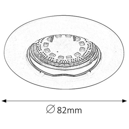 Rabalux - SET 3xLED Vgradna svetilka 3xGU10/3W/230V IP40