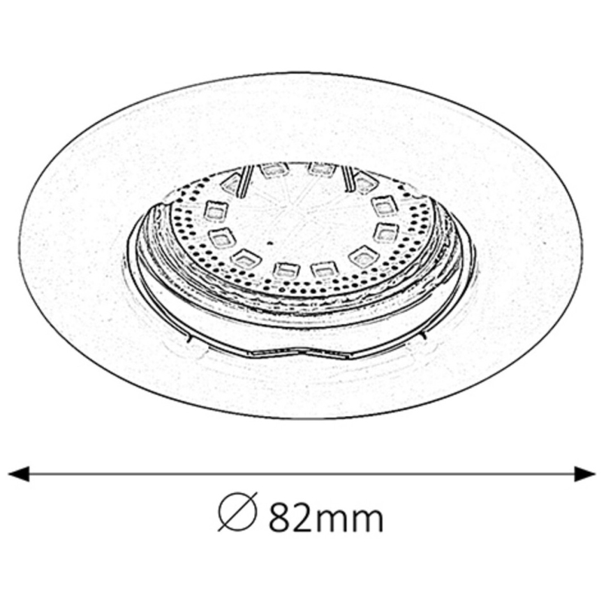 Rabalux - SET 3xLED Vgradna svetilka 3xGU10/3W/230V IP40