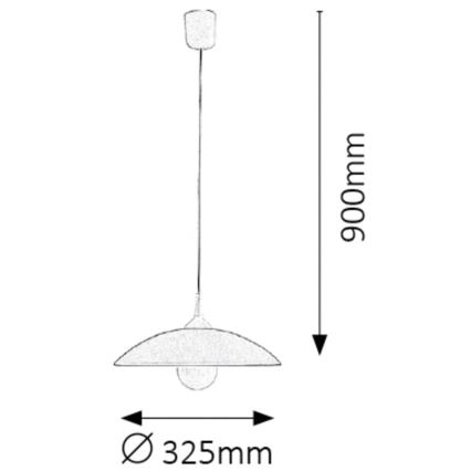 Rabalux - Lestenec 1xE27/60W/230V siv