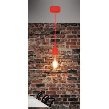 Rabalux - Viseča svetilka E27/40W rdeča