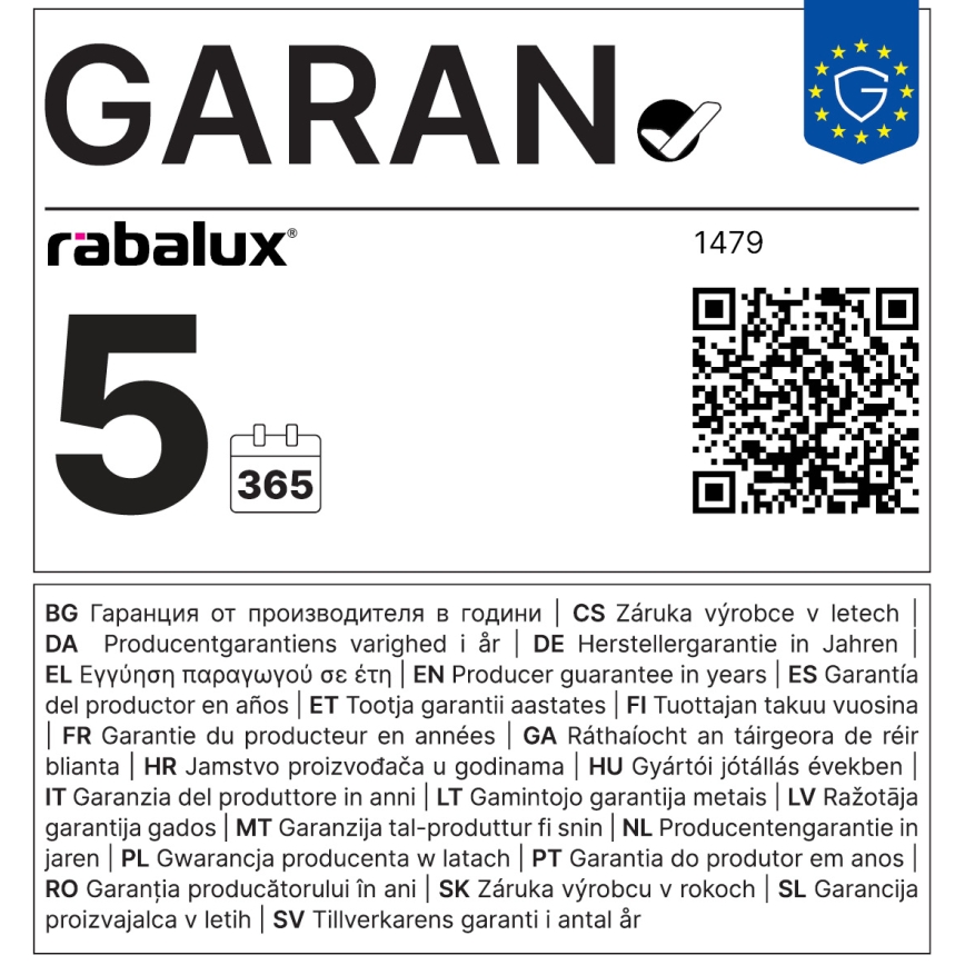 Rabalux - LED Svetilka s sponko LED/5W/230V