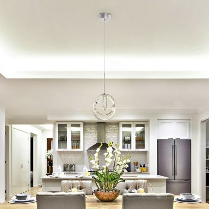 Rabalux - LED Kristalni lestenec na vrvici LED/7W/230V