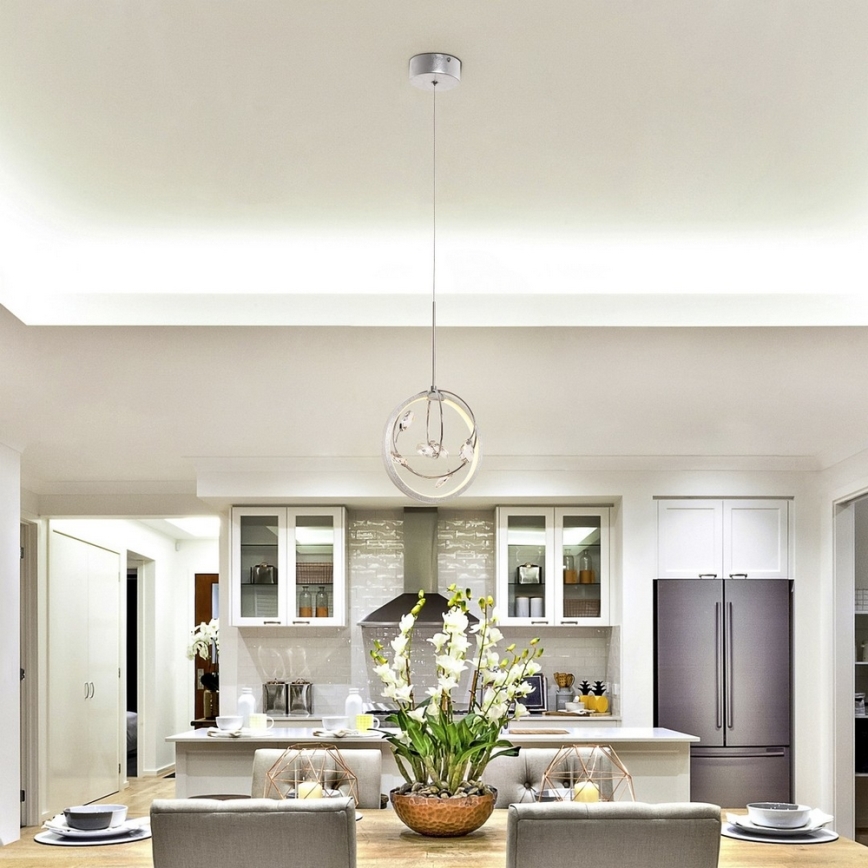Rabalux - LED Kristalni lestenec na vrvici LED/7W/230V