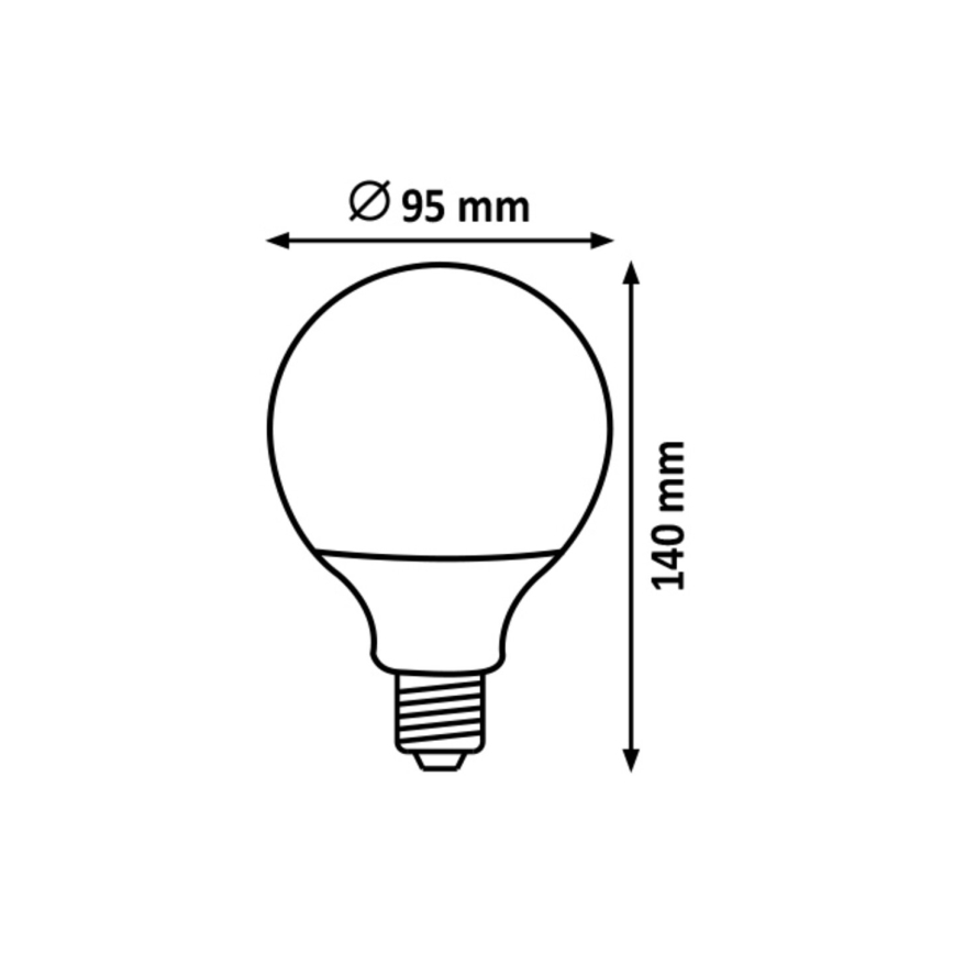 Rabalux  - LED Žarnica G95 E27/15W/230V 4000K