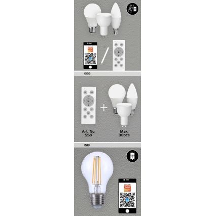 Rabalux - LED RGB Zatemnitvena žarnica GU10/5W/230V Wi-Fi 3000-6500K