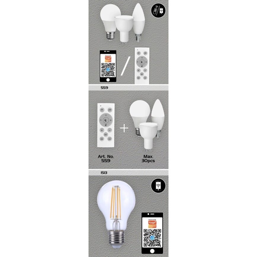 Rabalux - LED RGB Zatemnitvena žarnica GU10/5W/230V Wi-Fi 3000-6500K