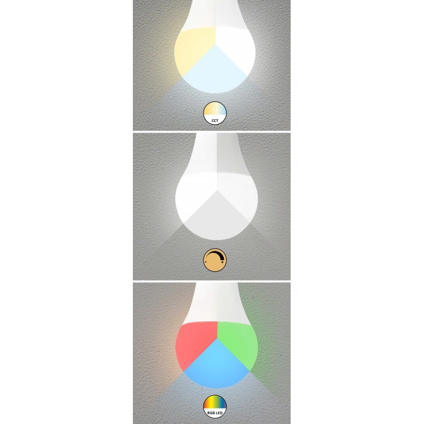 Rabalux - LED RGB Zatemnitvena žarnica C37 E14/5W/230V Wi-Fi 3000-6500K